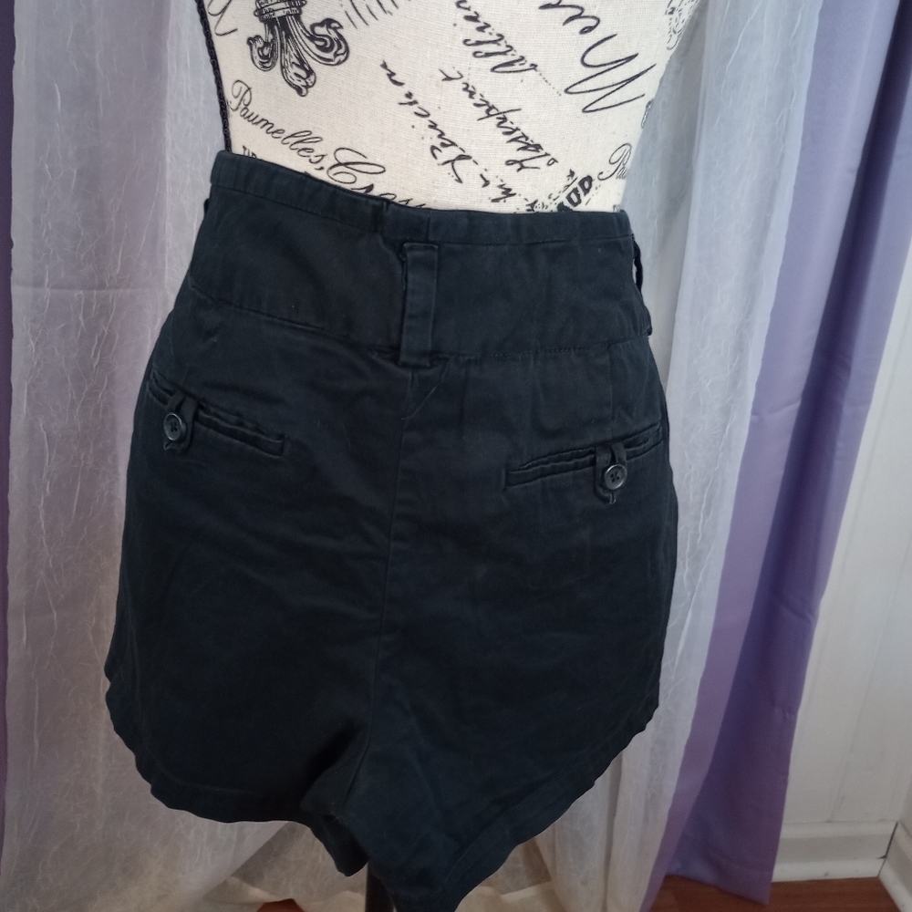 A.N.A. Black Pleated Shorts Size 12 - Picture 3 of 4